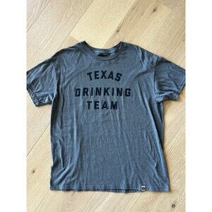 Rally House Texas Drinking Team Short Sleeve Size Large Gray Green